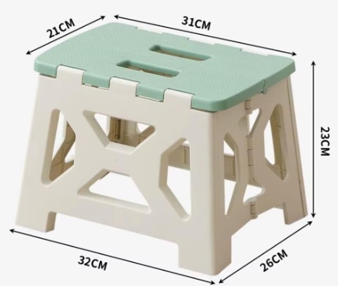 Small Portable Plastic Stool – 25cm Height Ultra Lightweight 2kg, 80kg Capacity | One-Piece Molded UV Resistant Colorfast Plastic | UAE Kids Garden Indoor Compact Seating Essential